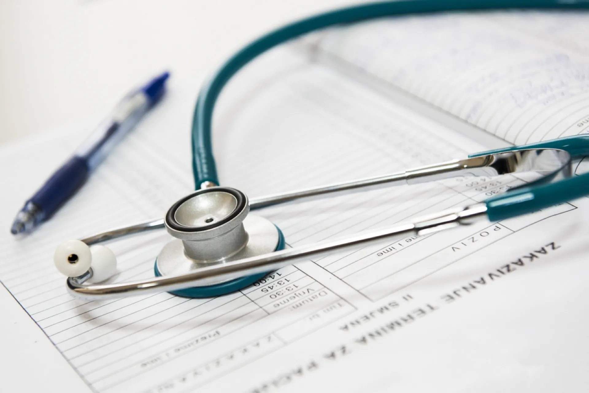 Blue and silver stetoscope 40568